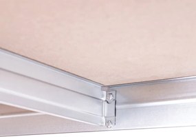Kovové regály RIVET PRO 180x90x60 DTD drevotrieska 5 úrovní pozinkovaná