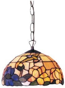 Závesná Tiffany luster KOLIBRÍK Ø25