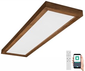 Brilagi Brilagi-LED Stmievateľné svietidlo WOODY FRAME LED/50W/230V dub 120x30 cm IP44 +DO BG0866