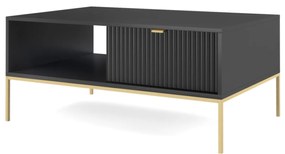 Konferenční stolek Nova 104 cm černý/zlatý