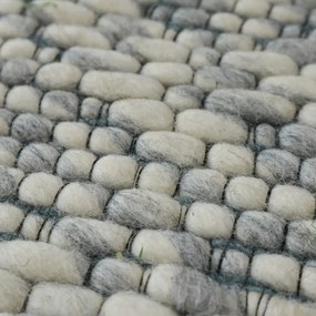 Asra, Kusový ručne tkaný koberec Woolen 4 Grey, 150x240, šedá, obývacia izba