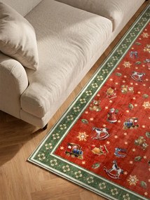 Koberec Villeroy & Boch Toy's Delight Nostalgic Noel červený / zelený