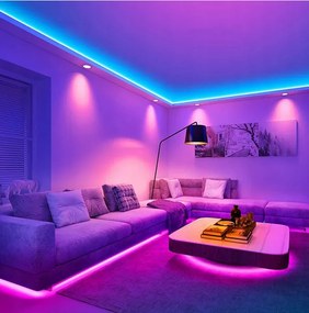 BERGE LED pásik RGB Neon COB 12V - 450D - 15W/m - IP20 - 50m
