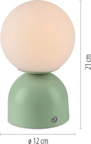 Schöner Wohnen 19218-43 - LED stmievateľná stolná lampa RUDI LED/1,2W/5V zelená