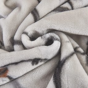 Sivé mikroplyšové obliečky na jednolôžko 140x200 cm Ronja – My House