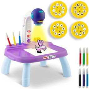 Ricokids kresliaci výučbový projektor 773700 - fialový