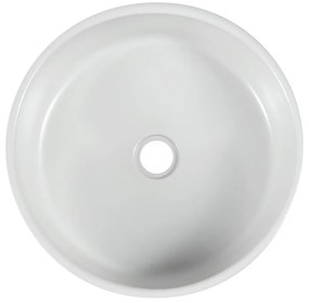 Sapho Sapho, PRIORI keramické umývadlo, priemer 41 cm, 15 cm, farba biela s modrou maľbou, PI027