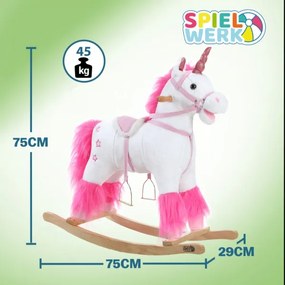 Hojdacie jednorožec DEBBIE plyšový , zvukové efekty