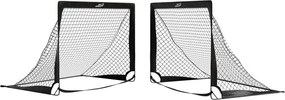 Sada skladacích futbalových bránok Goal Master 2 ks - čierna