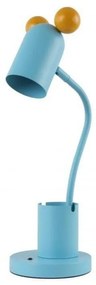 Svetlomodrá stolová lampa s kovovým tienidlom (výška 50 cm) Mouse – GTV