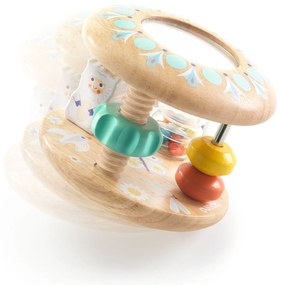 Drevená hrkálka s aktivitami