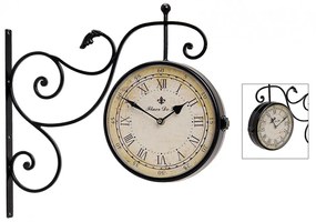 Nástenné hodiny obojstranné Fluer, WUR1599, 24cm
