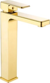 Mexen Cetus vysoká umývadlová batéria, zlatá, 744310-50