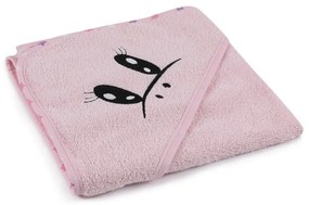 Ružový bavlnený detský župan a osuška v súprave 3 ks veľkosť 0-2 roky Unicorn – Foutastic