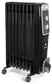 G21 Bromo olejový radiátor, 9 rebier, 2000 W,čierny, M