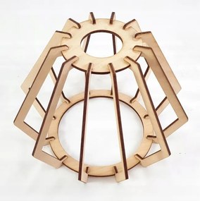 BERGE LED závesné stropné svietidlo, drevený trám, 3xE27, loft, brilantné drevo - biela