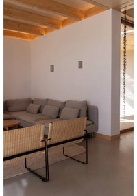 FARO 40540 - Nástenné svietidlo SOLE 2xGU10/8W/230V šedá zaokrúhlený