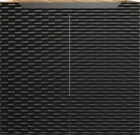 Comad Kúpeľňová skrinka pod umývadlo Ocean Black 60 čierna/dub olejovaný