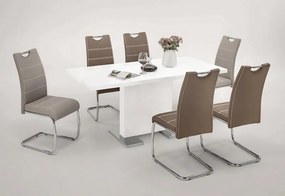 Jedálenská stolička Flora, latté ekokoža