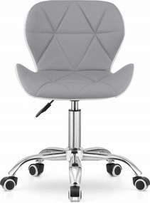 AKCIA Sivobiele kancelárske kreslo AVOLA z eko kože II. akosť