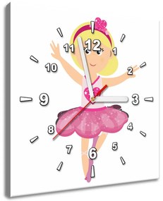 Gario Obraz s hodinami Malá baletka v tanci Rozmery: 30 x 30 cm