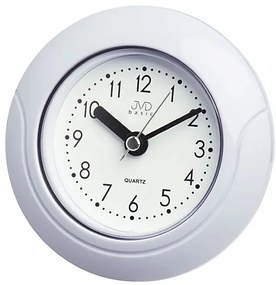 Vodeodolné nástenné hodiny JVD Basic SH 33.1 – biele, do kúpeľne a k bazénu