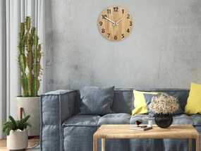 Dřevěné nástěnné hodiny Amadeus 33 cm bílé/černé