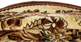 TA Koberec 7192B SVETLO BÉŽOVÝ ATLAS PP HNEDÉ KOLESO Rozmer: 80x80 cm