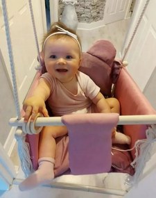 Detská hojdačka LULLABY - STARORUŽOVÁ