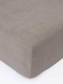 Froté plachta 200 × 200 cm - sivohnedá