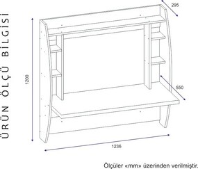 Pracovný stôl Buglem White