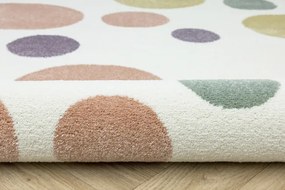 Detský koberec LIMA M042A krémový / ružový