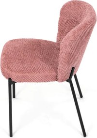 Jedálenská stolička bouclé, ružová CT-W1077 PINK2