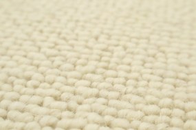 Avanti, AKCIA: 175x200 cm Koberec metráž Alfawool 86 biely, šíře, béžová, ab (mriežka), obývacia izba