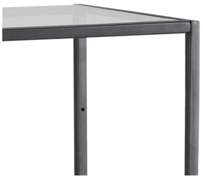 Čierny sklenený regál 35x120 cm Seaford – Actona