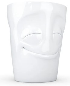 Biely spokojný porcelánový hrnček s uškom 58products, objem 350 ml