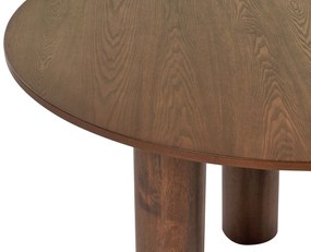 Okrúhly jedálenský stôl ⌀ 120 cm tmavé drevo ORIN Beliani