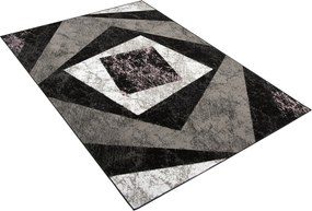 TA Koberec K855F BLACK CHEAP PP EWL Sivý Obdĺžnikový Rozmer: 120x170 cm