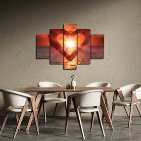 Obraz - Slnko v srdci (150x105 cm)