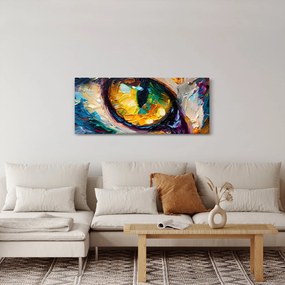 Obraz - Maľba mačacieho oka (120x50 cm)