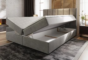 Čalúnená posteľ boxspring KARDI - sawana 05 / 180x200 / bez vrchného matraca