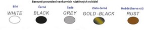 ACA Lighting Vonkajšie prisadené svietidlo HI5032W max. 40W/E27/IP45, biele