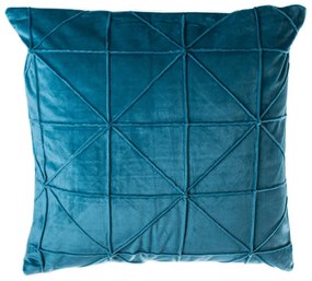 Petrolejovomodrý vankúš JAHU Amy, 45 x 45 cm