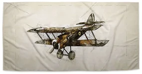Sablio Uterák Historický dvojplošník Vintage - 30x50 cm