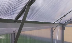 Jurhan Záhradný skleník z polykarbonátu Aluminium M3 - 250 x 190 x 190 cm bez zakladne