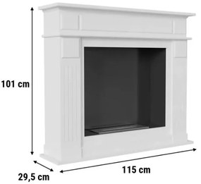 Stojaci biokrb biely November