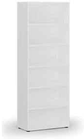 Kancelársky regál PRIMO WHITE, 800 x 420 x 2128 mm, biela