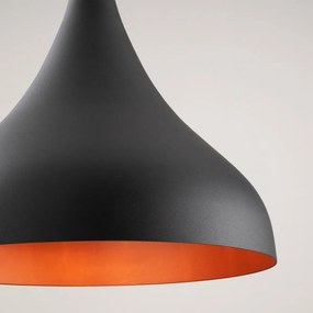 Závesný luster Berceste - N-1390, čierna