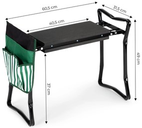 Sklápacie kľačadlo - záhradná stolička 2 v 1
