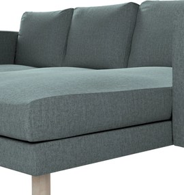 Poťah na sedačku Norsborg s ležadlom - 3 os. farba produktu modrá látka zapletaná